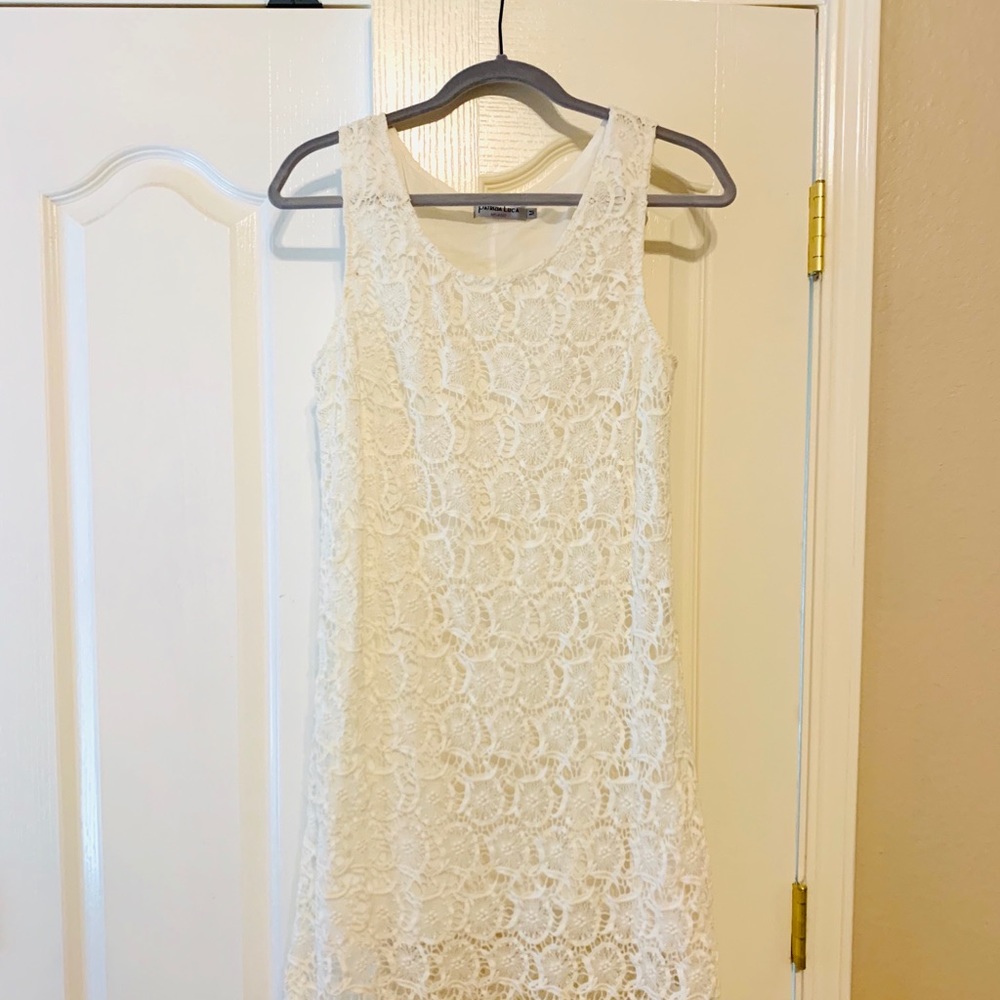 White lace dress